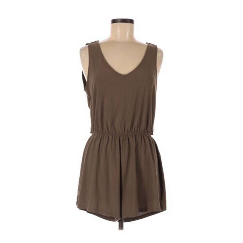 Leith brown acorn romper size Large NWT